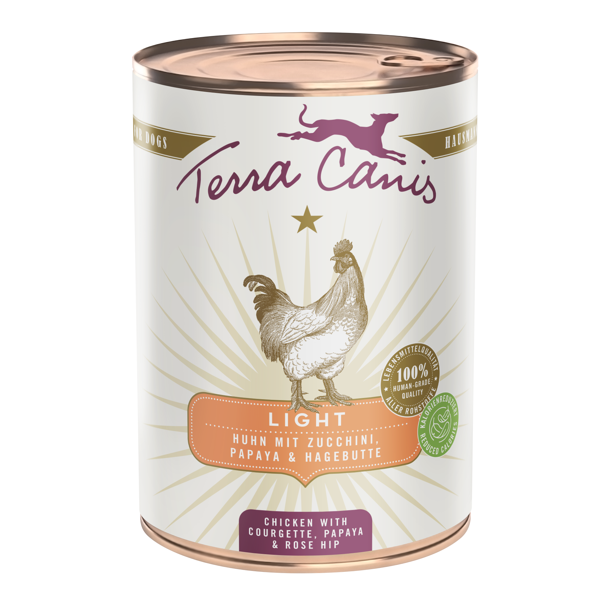 Huhn mit Zucchini, Papaya und Hagebutte