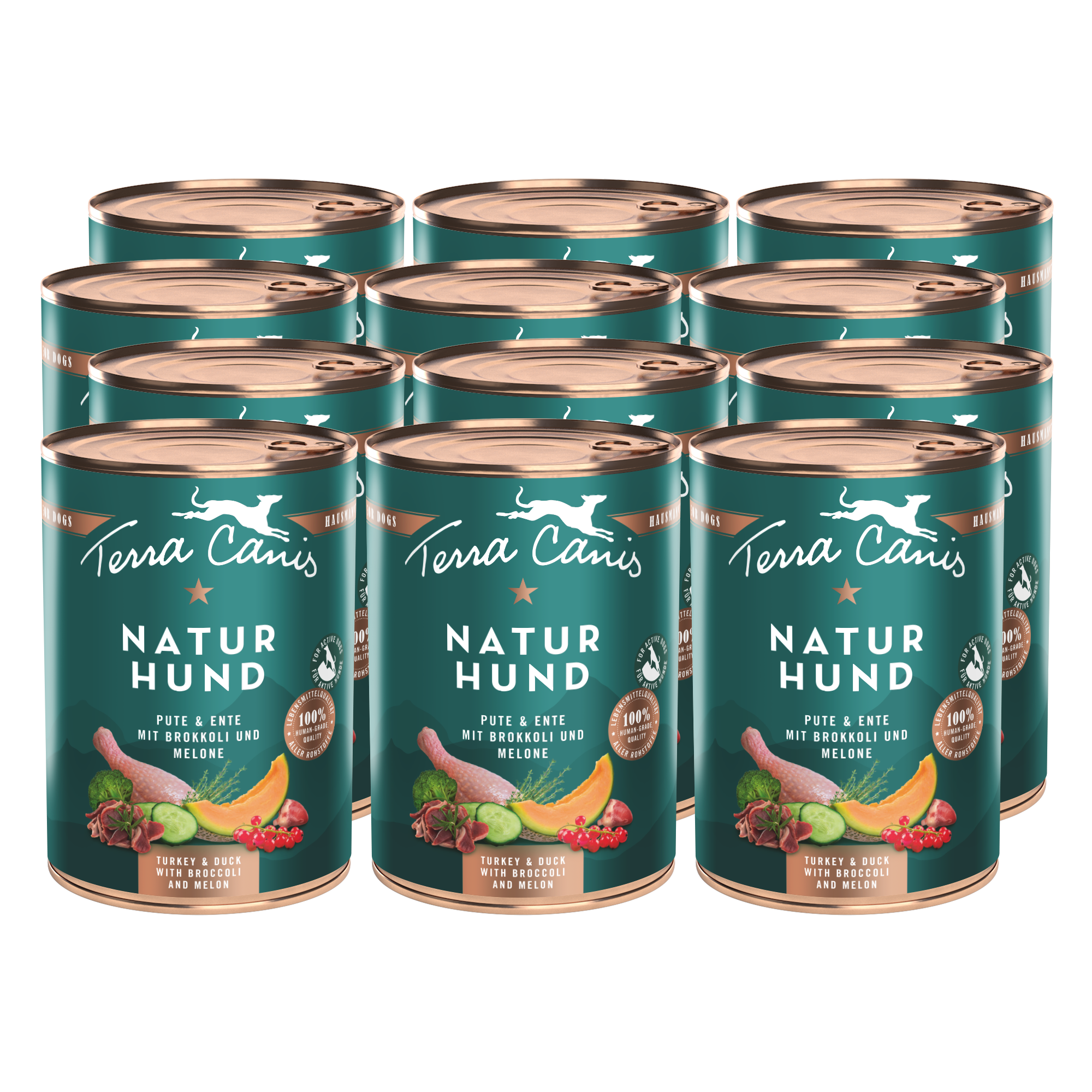 Pute-Ente mit Brokkoli und Melone