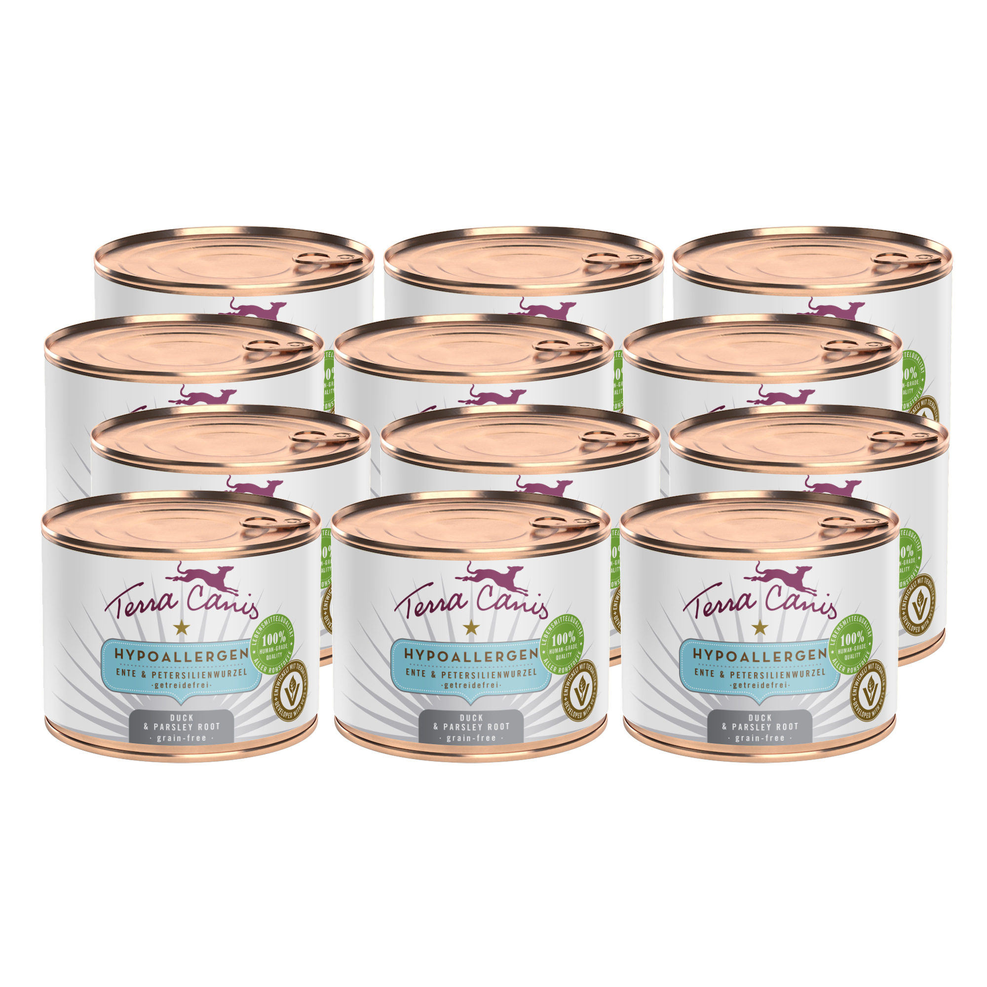 Ente mit Petersilienwurzel