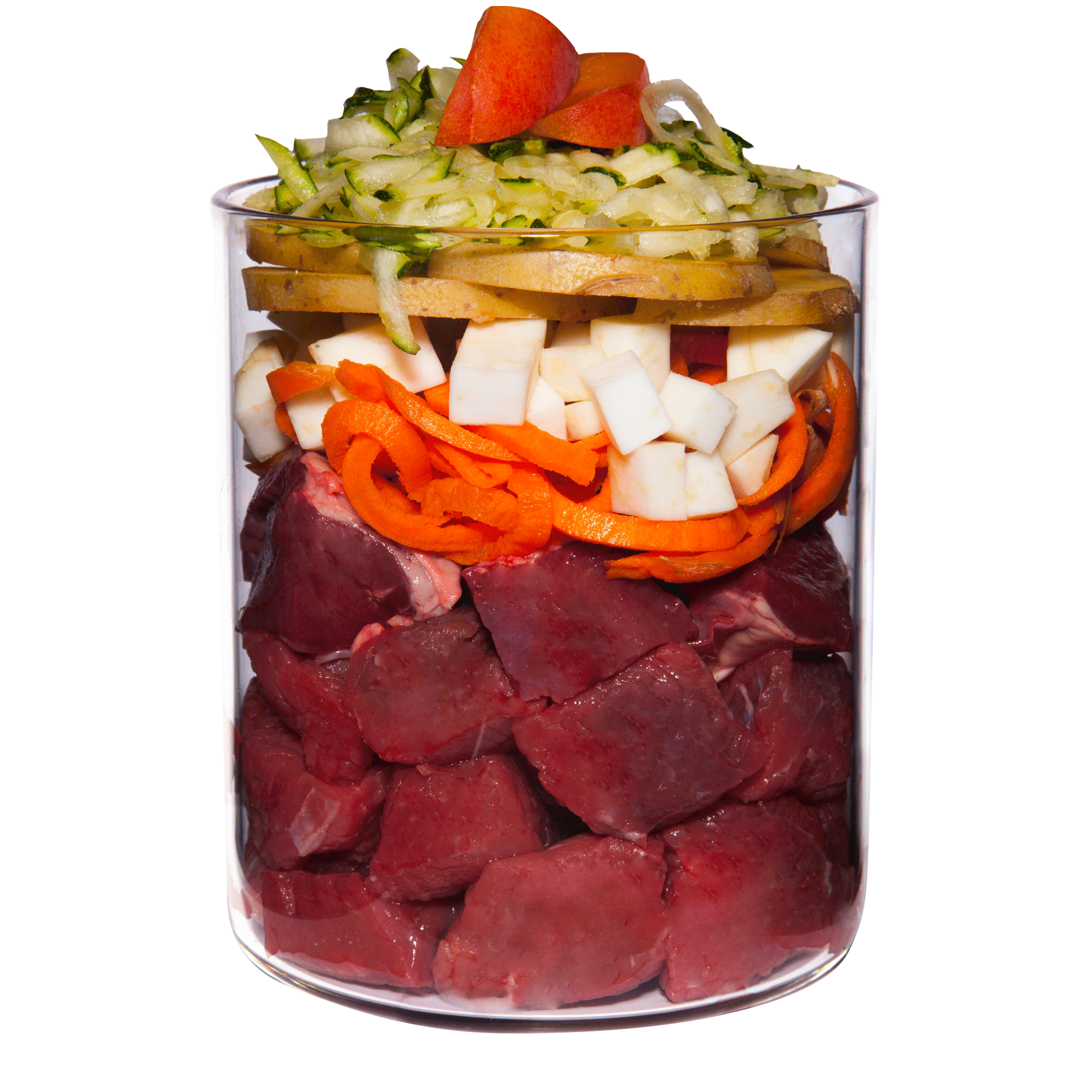 Rind mit Sellerie, Aprikose und Gesundheitskräutern