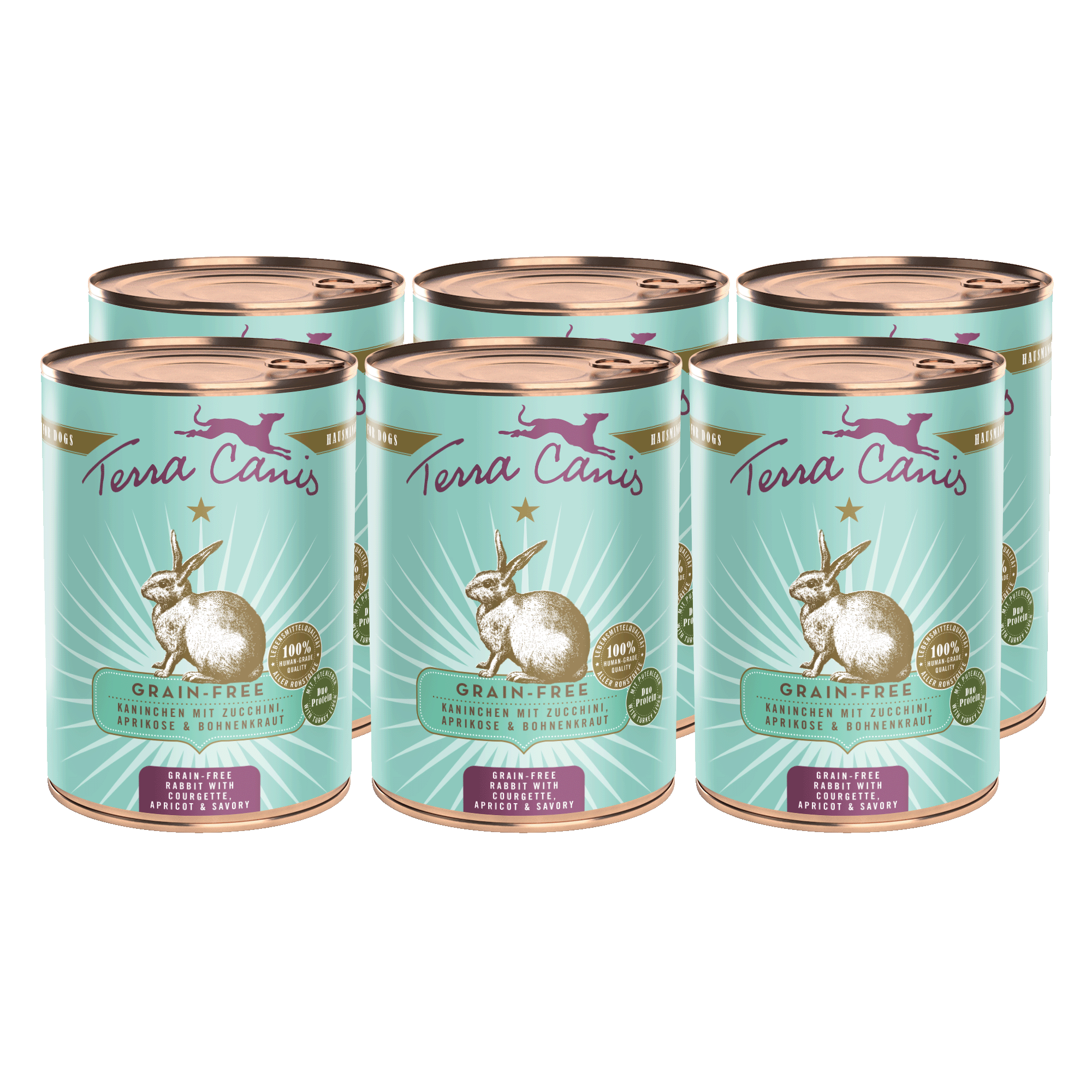 Kaninchen mit Zucchini, Aprikose und Bohnenkraut