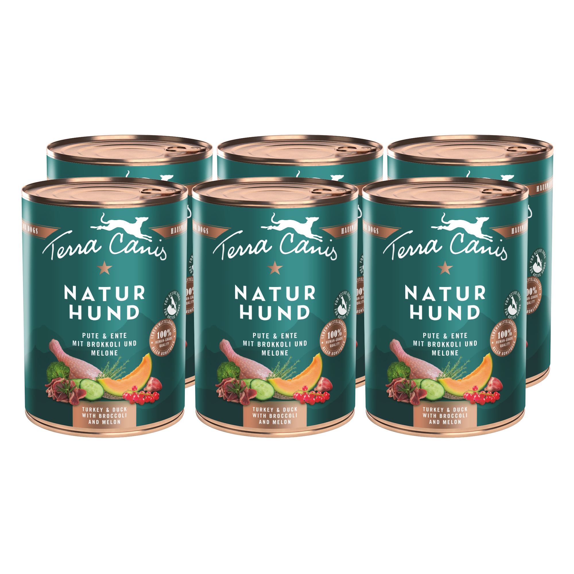 Pute-Ente mit Brokkoli und Melone