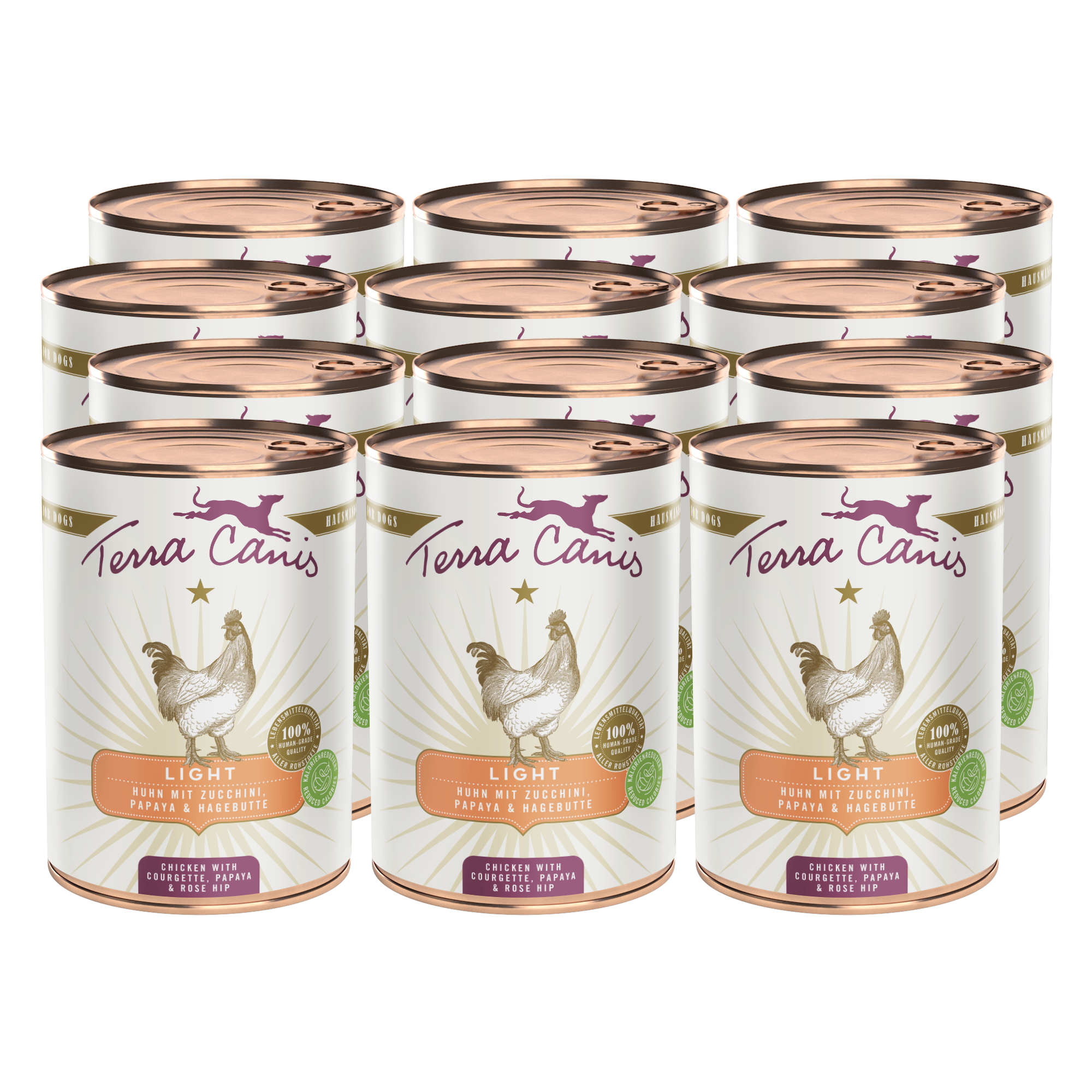 Huhn mit Zucchini, Papaya und Hagebutte