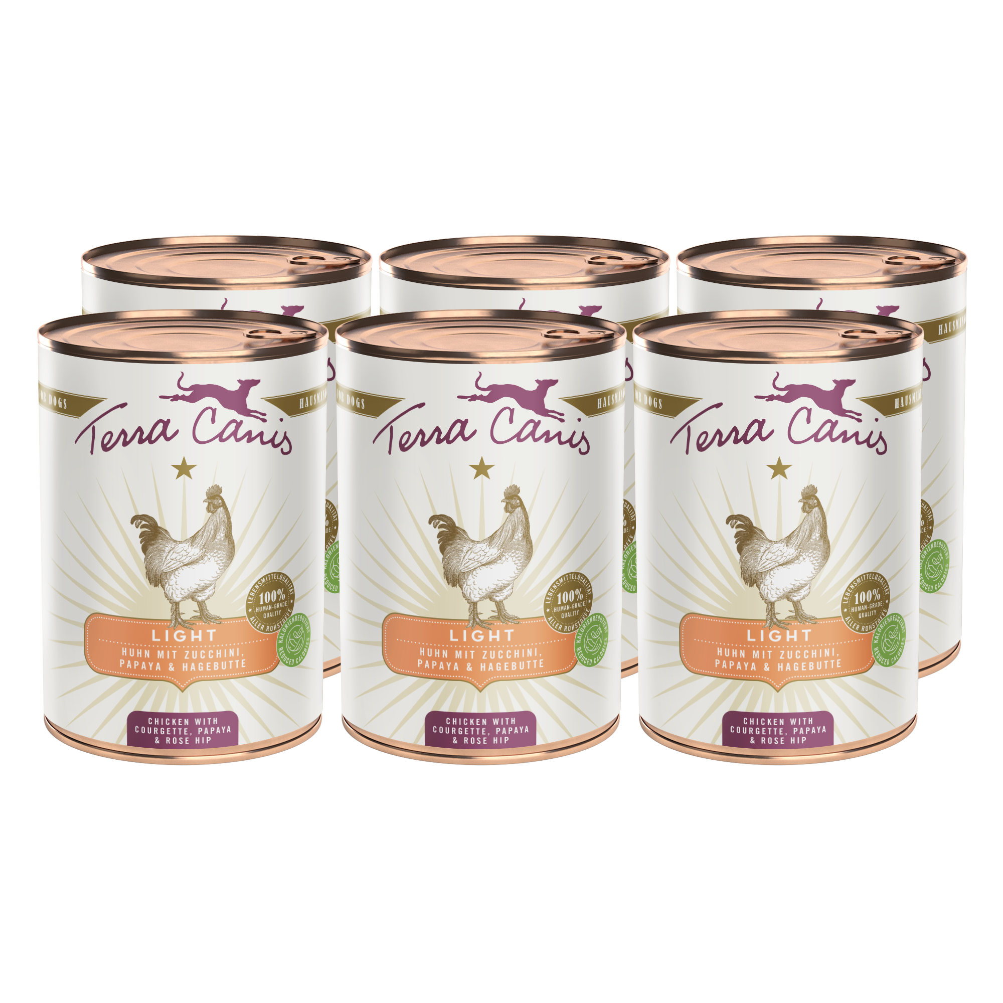 Huhn mit Zucchini, Papaya und Hagebutte