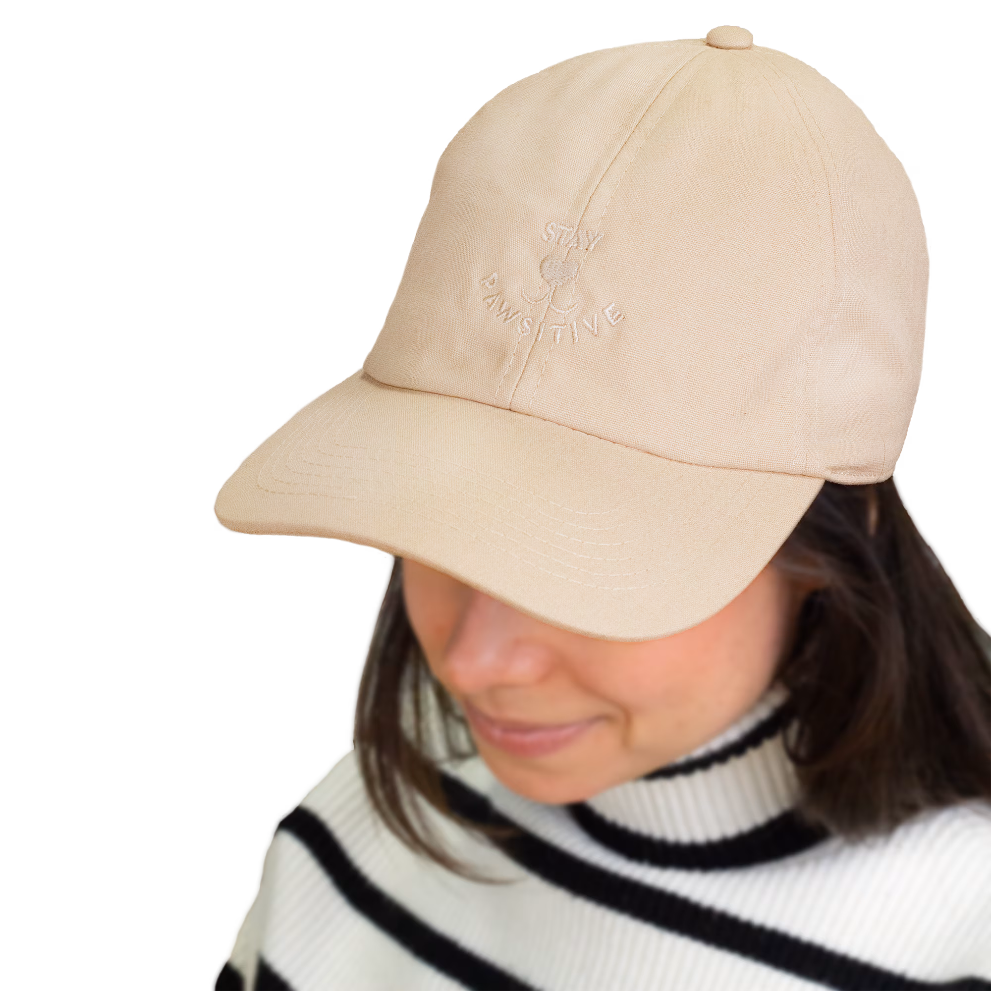 Terra Canis Cap Sand "Stay Pawsitive"