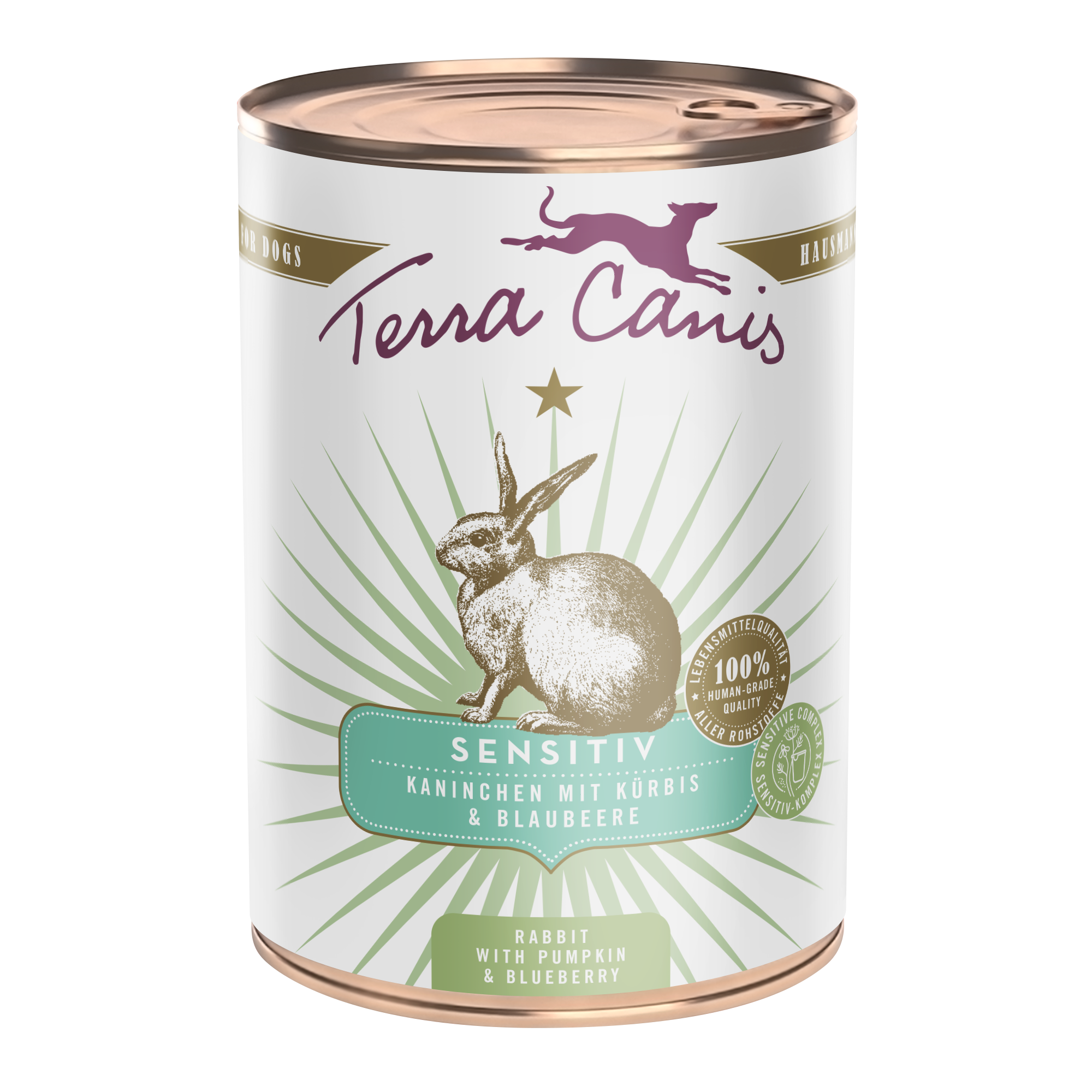 Kaninchen mit Kürbis und Blaubeere