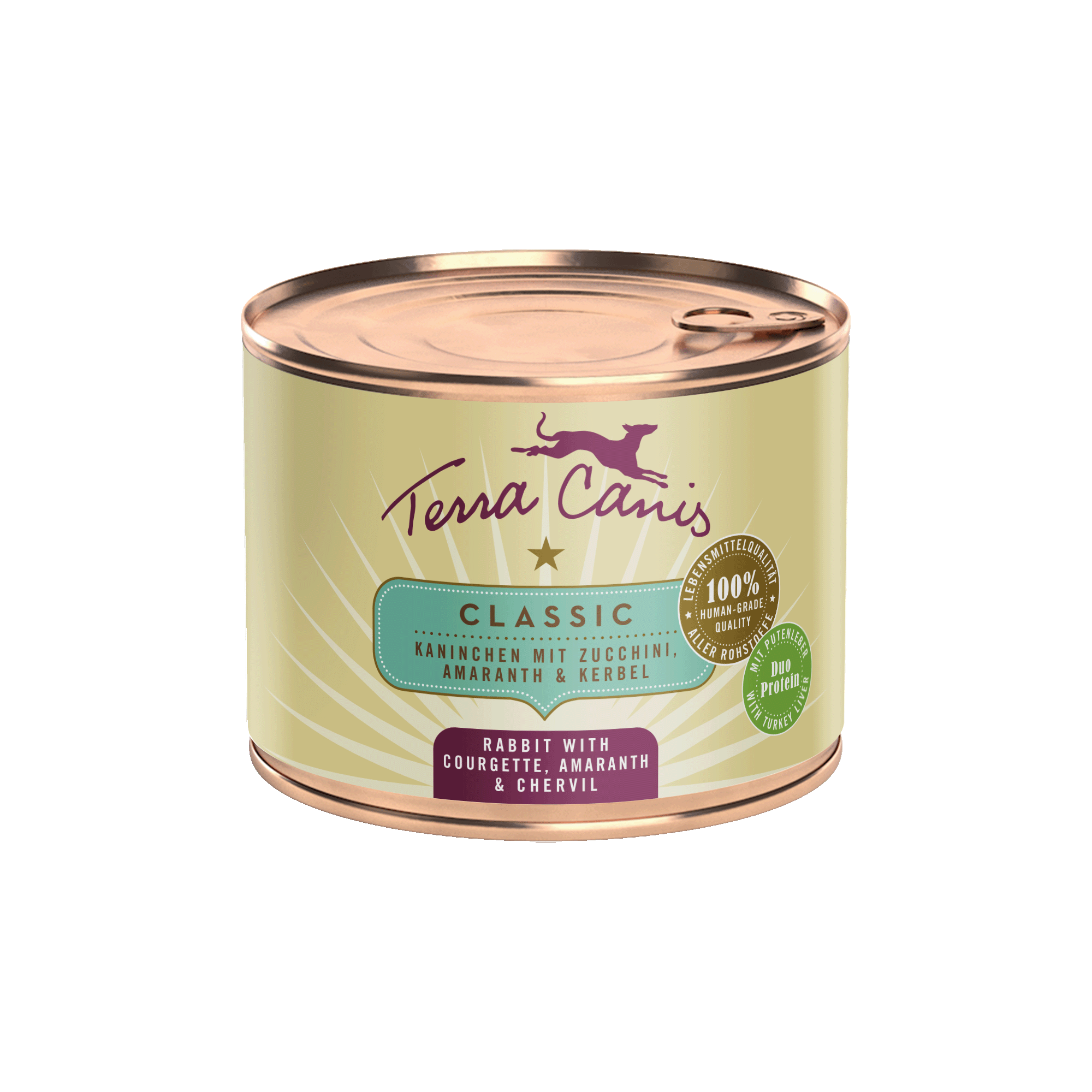 Kaninchen mit Zucchini, Amaranth und Kerbel