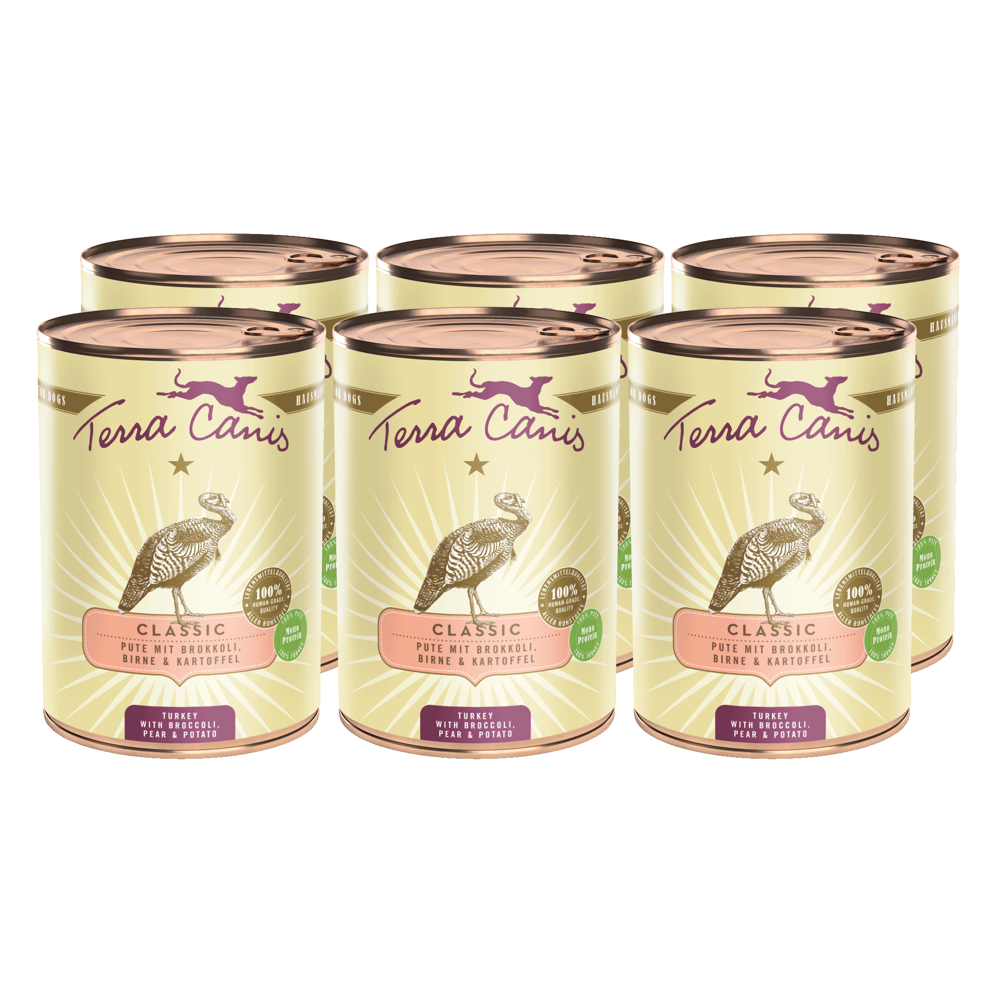 Pute mit Brokkoli, Birne und Kartoffel