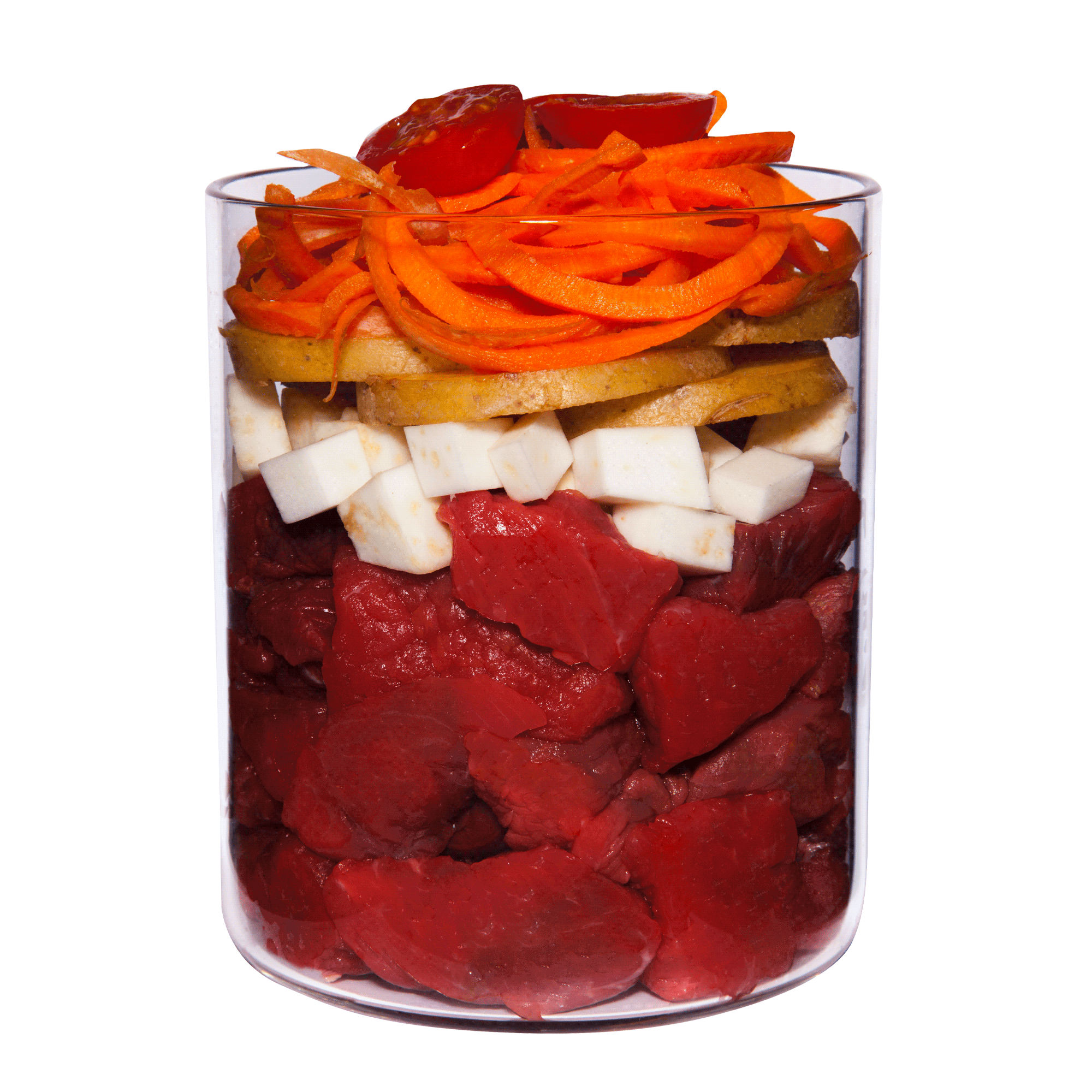 Wild mit Tomate, Apfel und Gesundheitskräutern