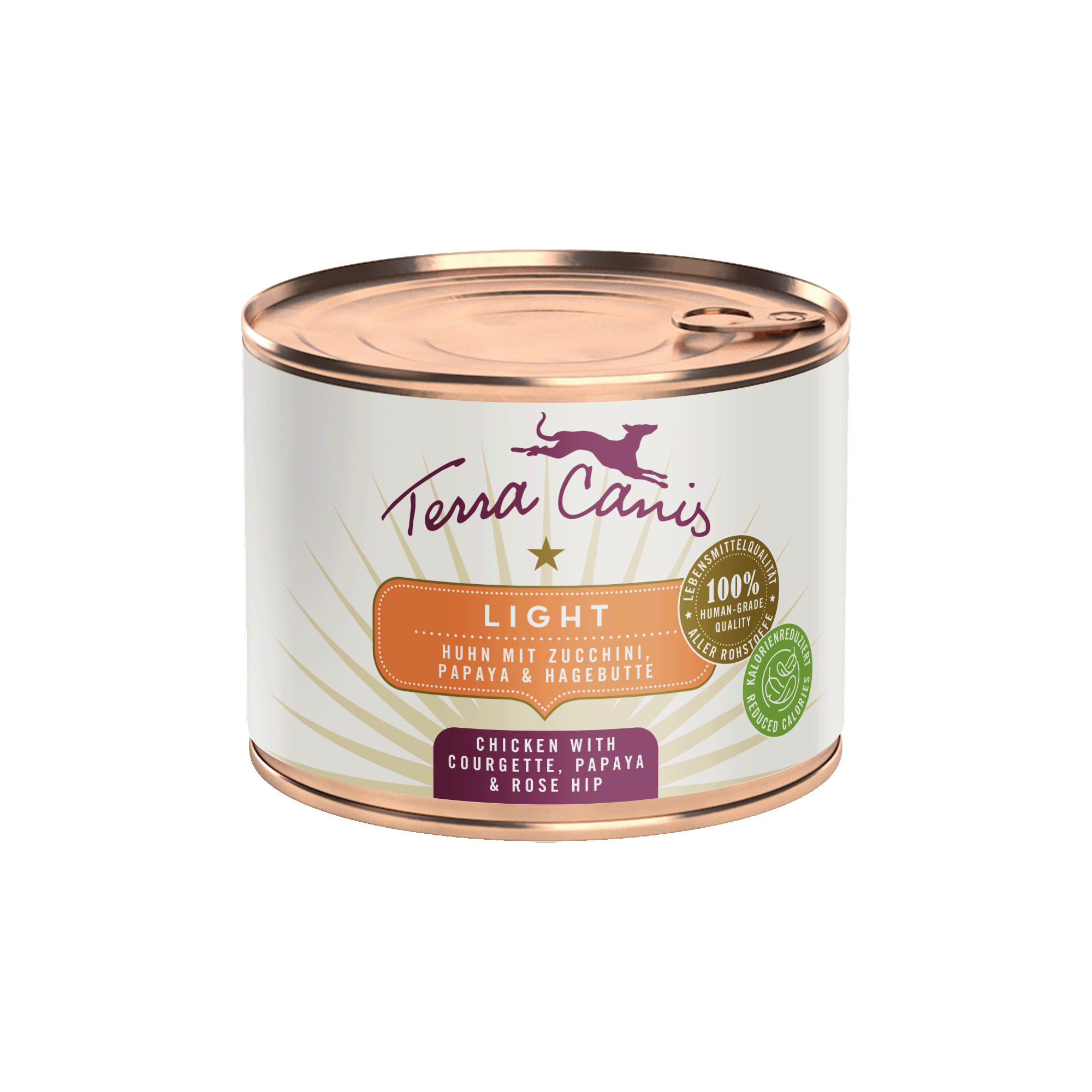 Huhn mit Zucchini, Papaya und Hagebutte