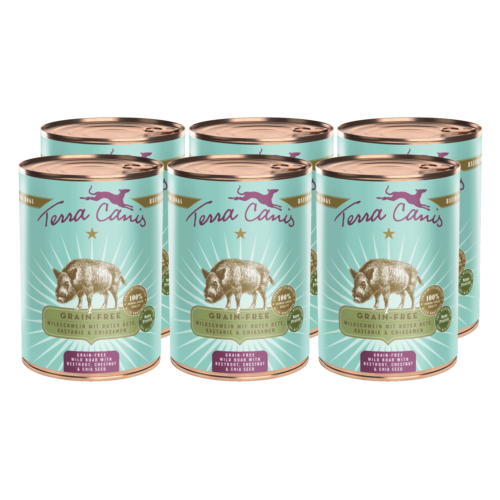 Wildschwein mit Roter Bete, Kastanie und Chiasamen