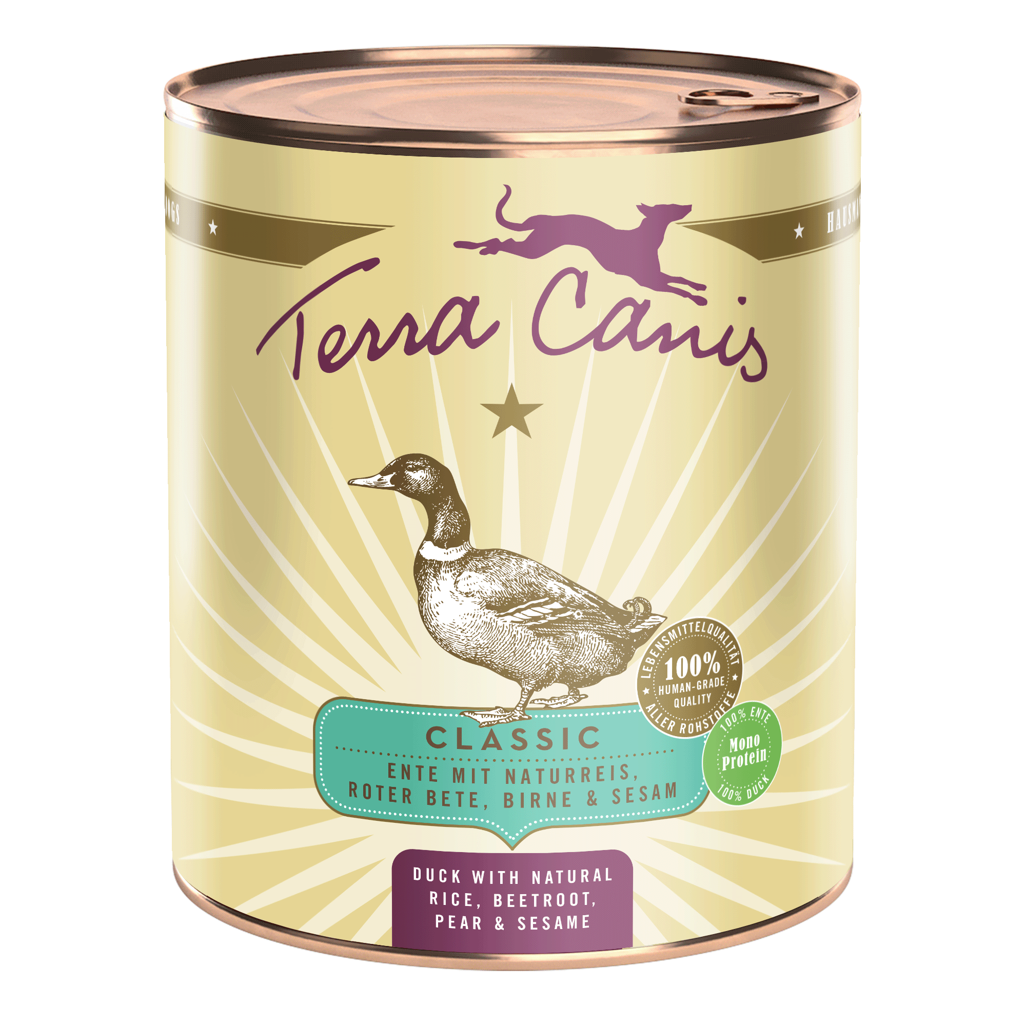 Ente mit Naturreis, Roter Bete, Birne und Sesam