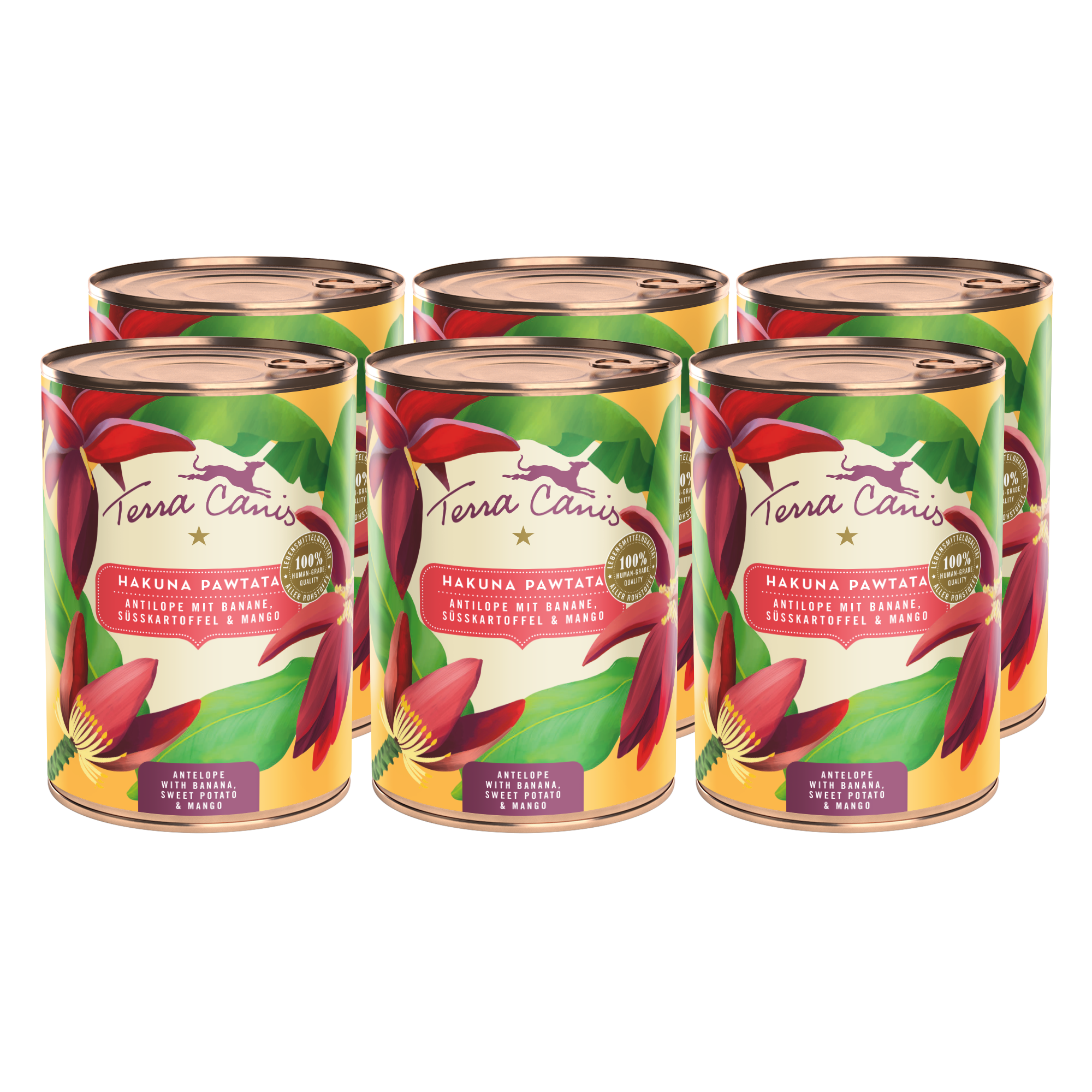 Hakuna Pawtata - Antilope mit Banane, Süßkartoffel und Mango