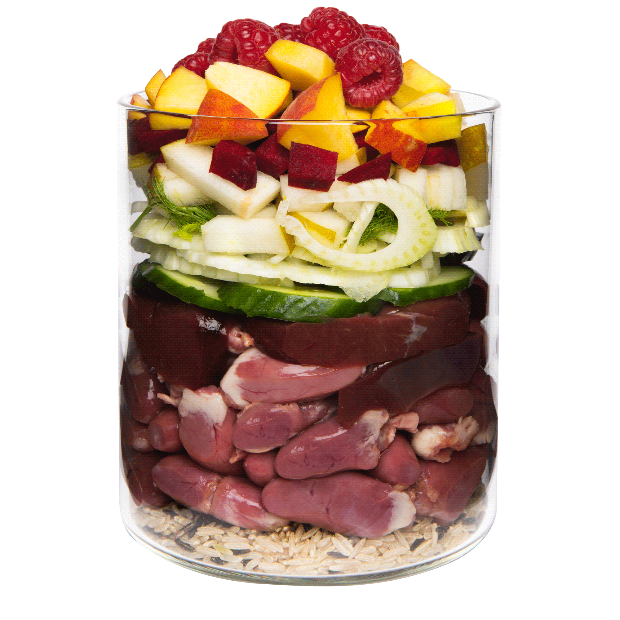 Ente mit Naturreis, Roter Bete, Birne und Sesam