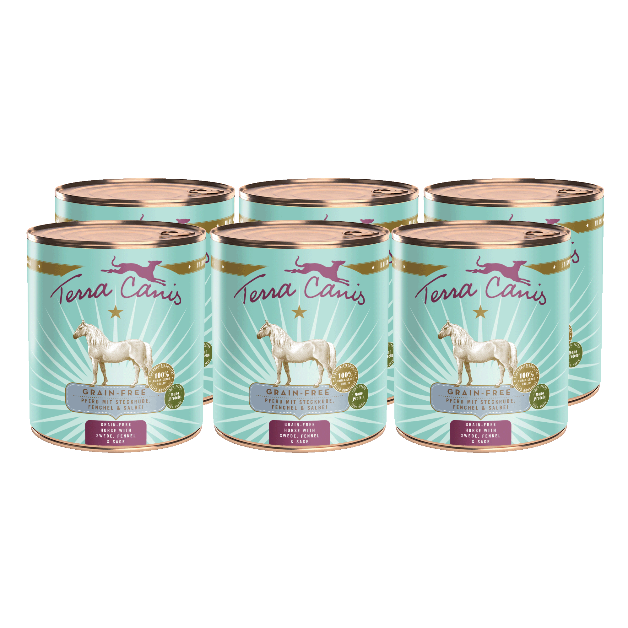 Pferd mit Steckrübe, Fenchel und Salbei