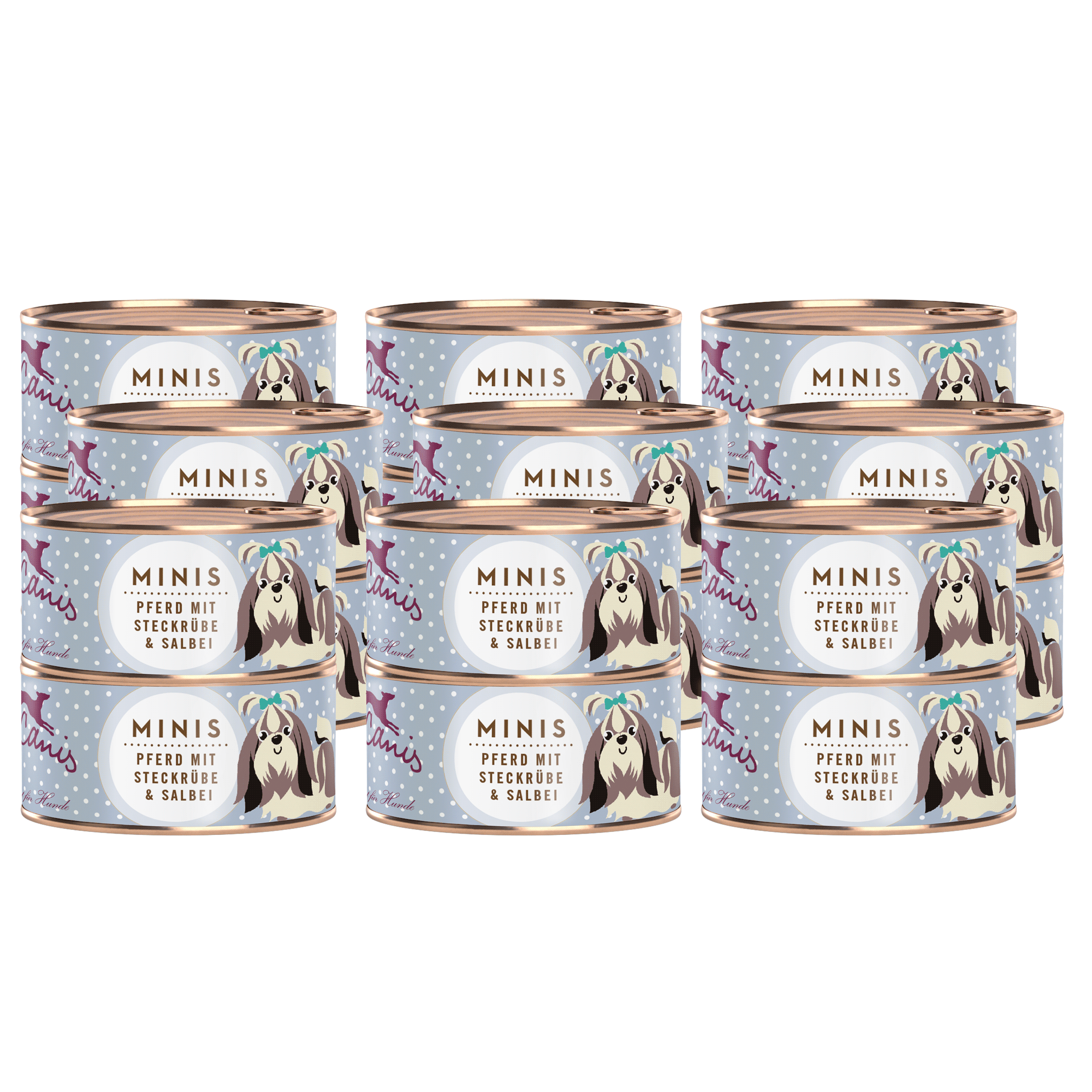 Pferd mit Steckrübe, Fenchel und Salbei