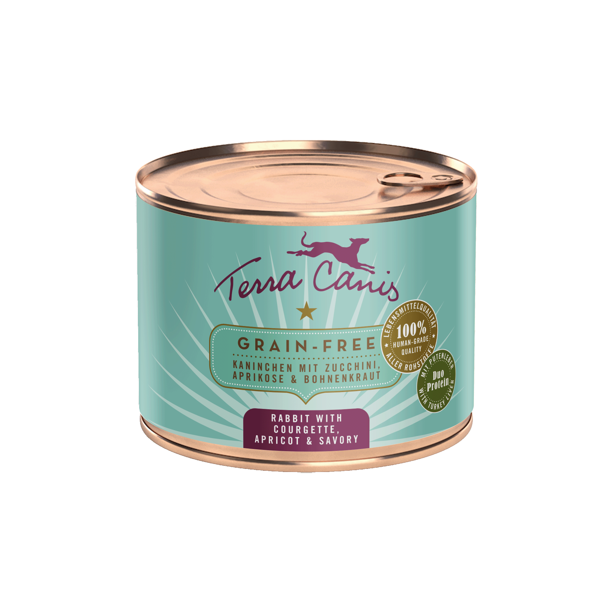 Kaninchen mit Zucchini, Aprikose und Bohnenkraut