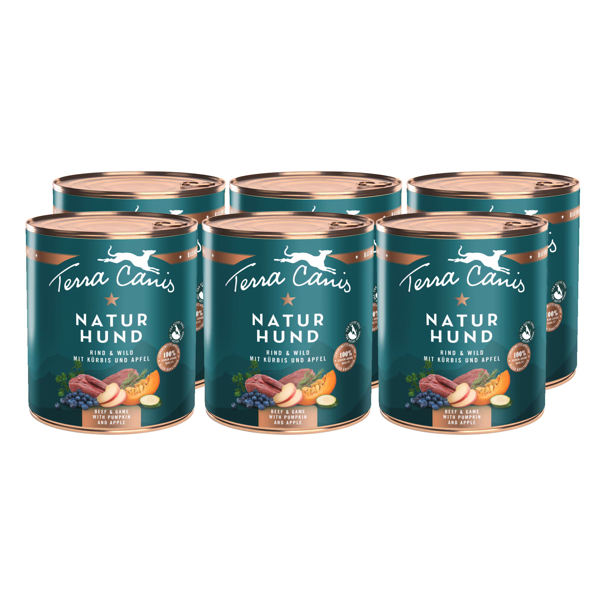 Rind-Wild mit Kürbis, Apfel und Blaubeere