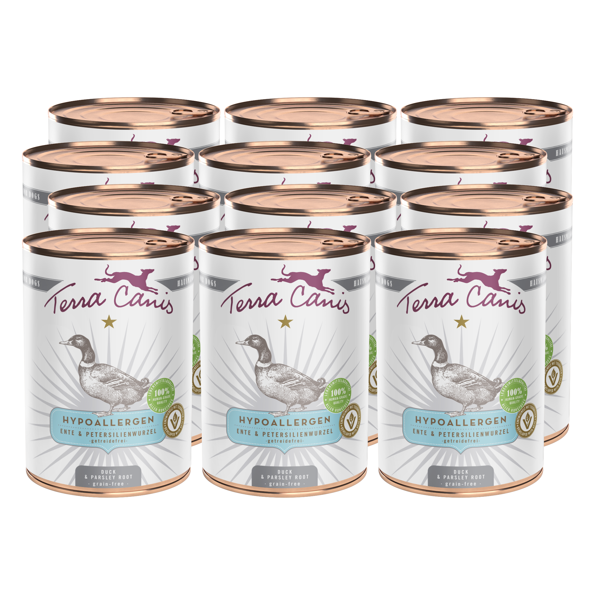 Ente mit Petersilienwurzel