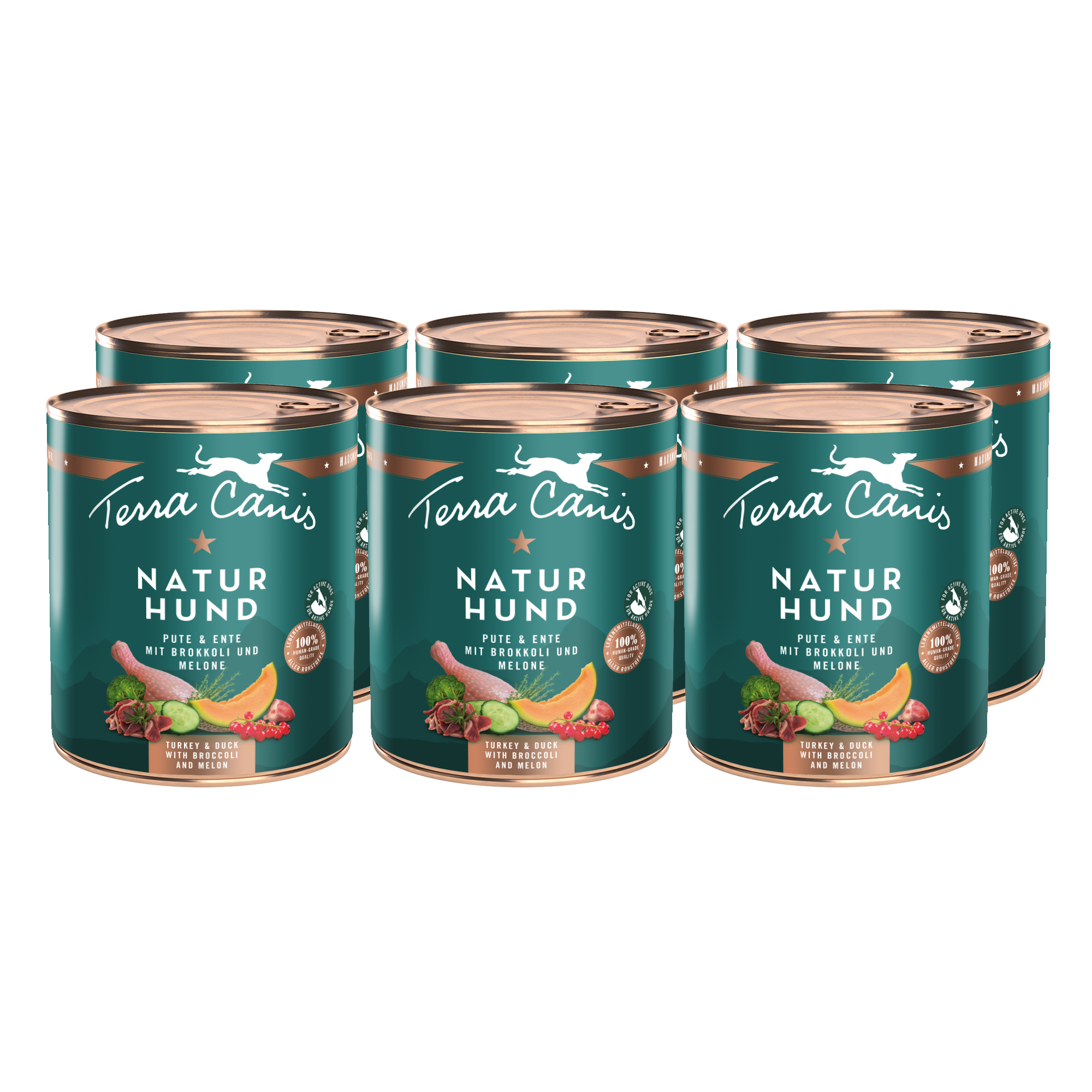 Pute-Ente mit Brokkoli und Melone