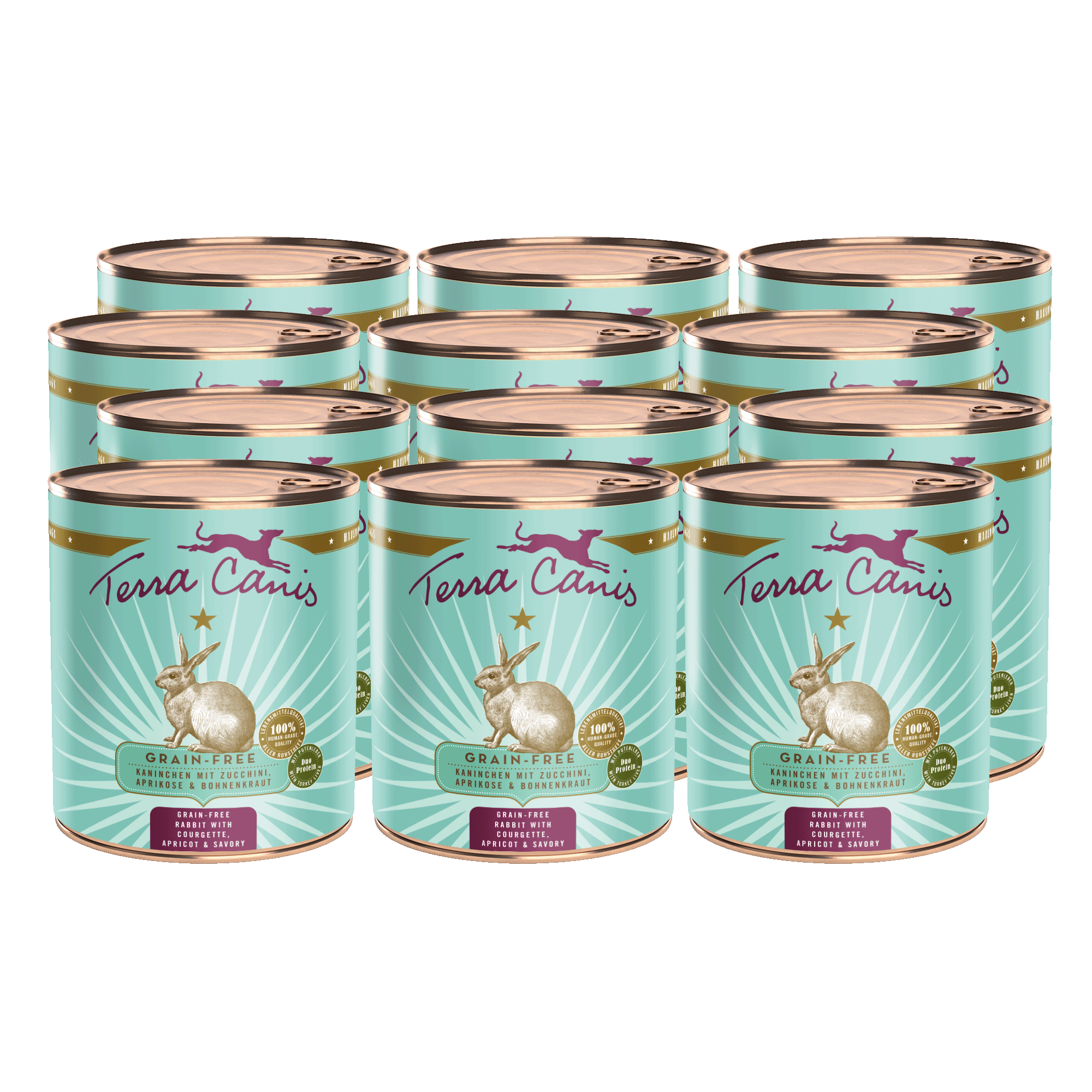 Kaninchen mit Zucchini, Aprikose und Bohnenkraut