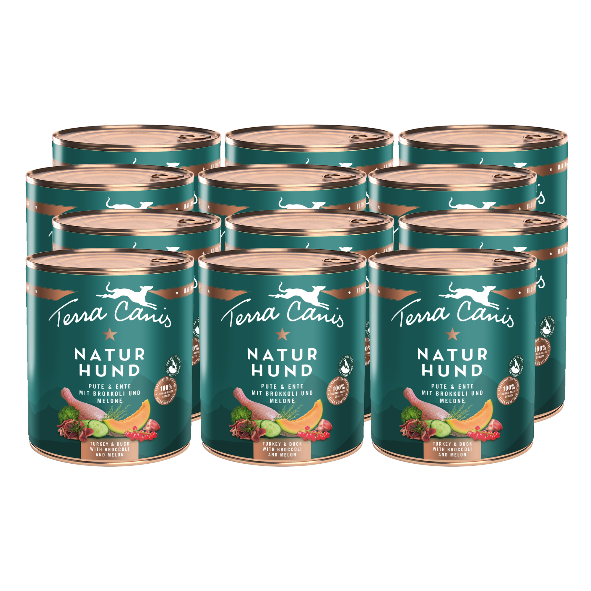 Pute-Ente mit Brokkoli und Melone