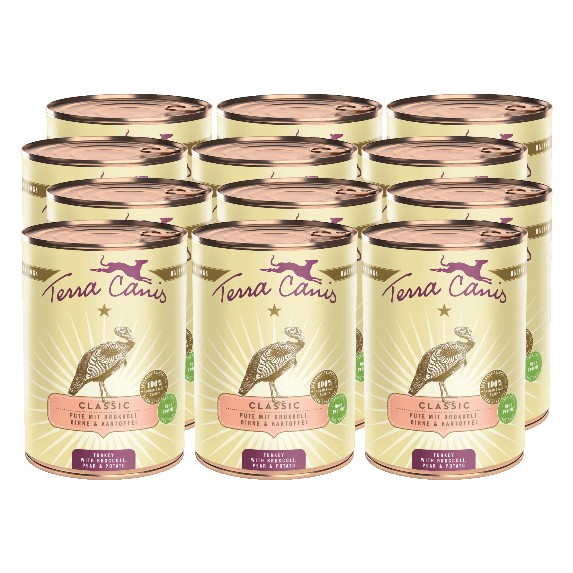 Pute mit Brokkoli, Birne und Kartoffel