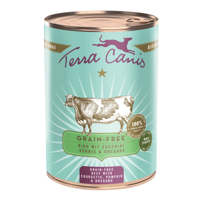 Rind mit Zucchini, Kürbis und Oregano