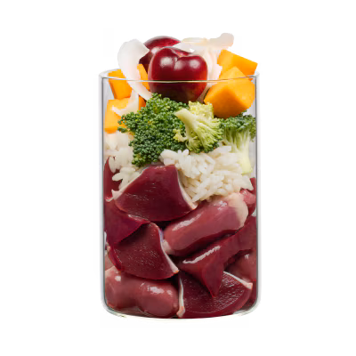 Cherry Blossom: Huhn mit Reis, Sesam und feinem Kirschpüree