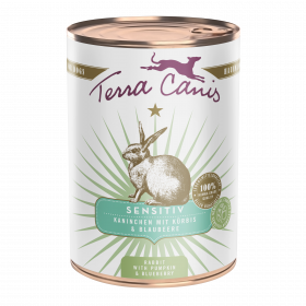 Kaninchen mit Kürbis und Blaubeere