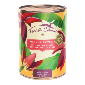 Hakuna Pawtata - Antilope mit Banane, Süßkartoffel und Mango