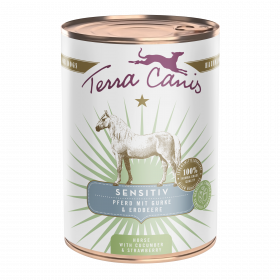 Pferd mit Gurke und Erdbeere