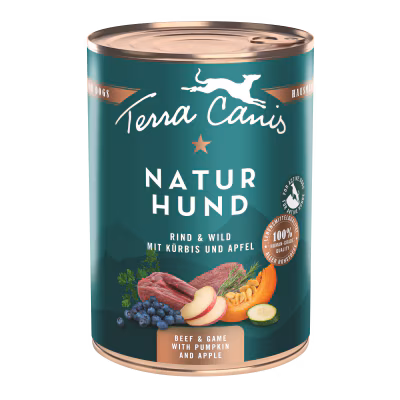 Rind-Wild mit Kürbis, Apfel und Blaubeere