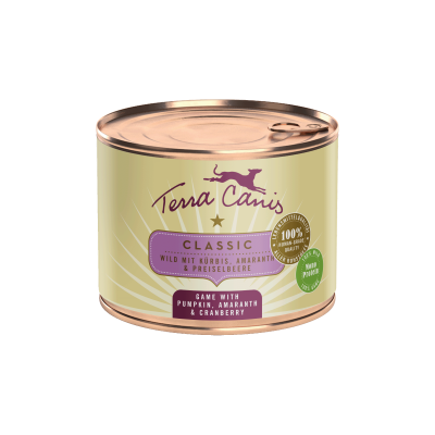 Wild mit Kürbis, Amaranth und Preiselbeere