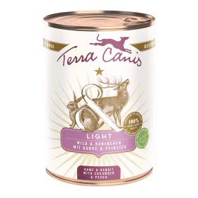 Wild & Kaninchen mit Gurke und Pfirsich 