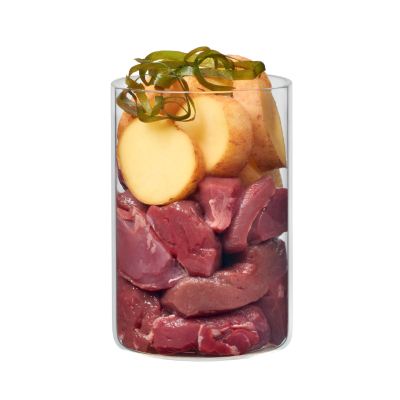 Antilope mit Kartoffel