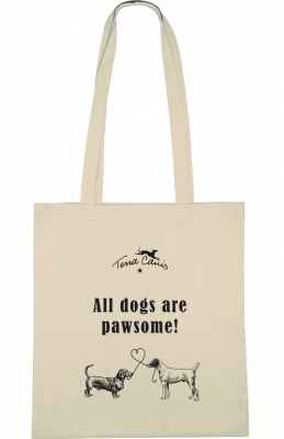 Baumwolltasche "All Dogs are Pawsome"