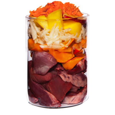 Lamm mit Kürbis, Pastinake und Passionsblume