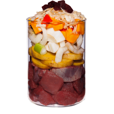 Pferd mit Steckrübe, Fenchel und Salbei